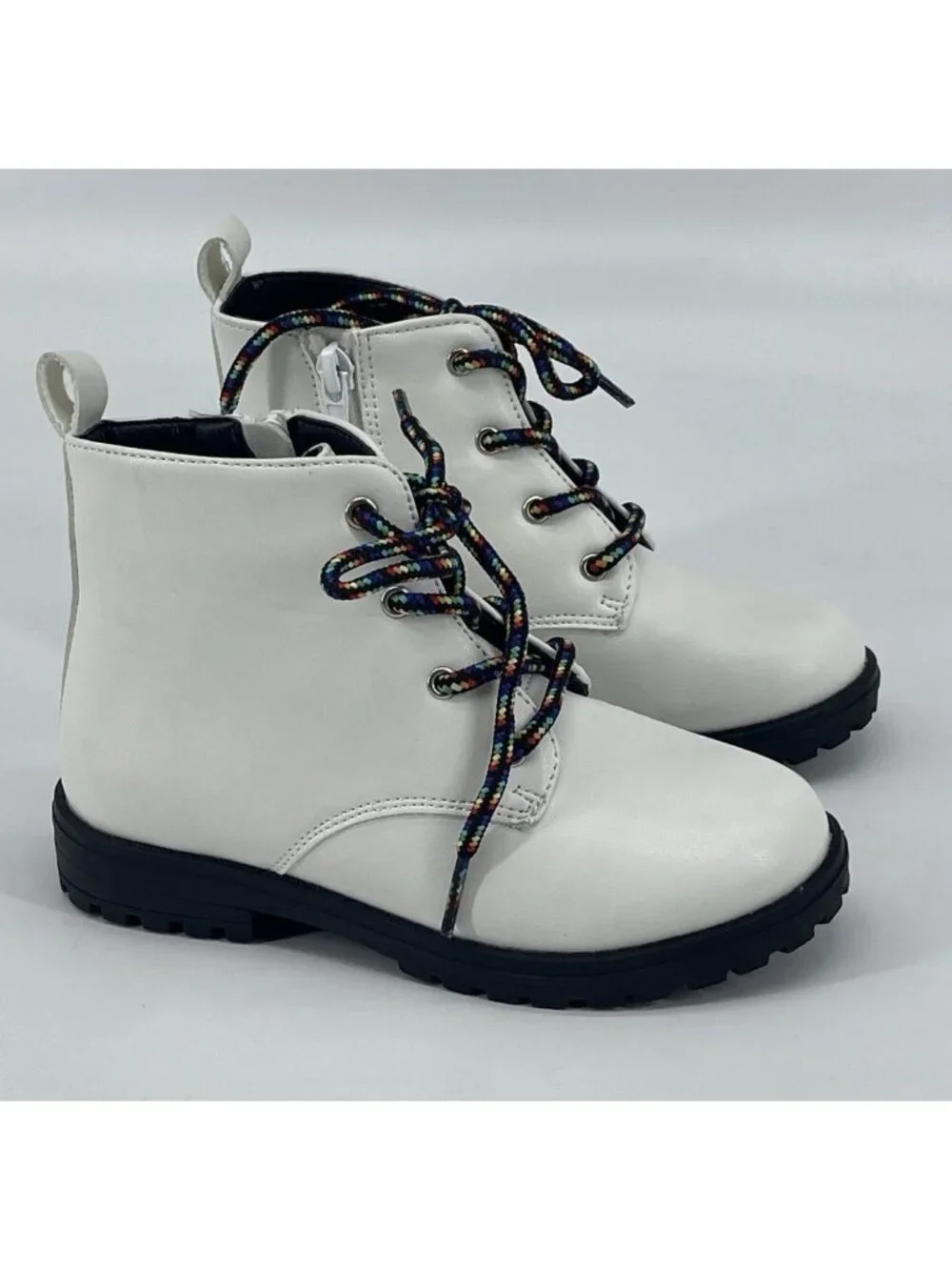 Tucker + Tate Kenna White Ankle Boots Toddler Girls Size 10 M